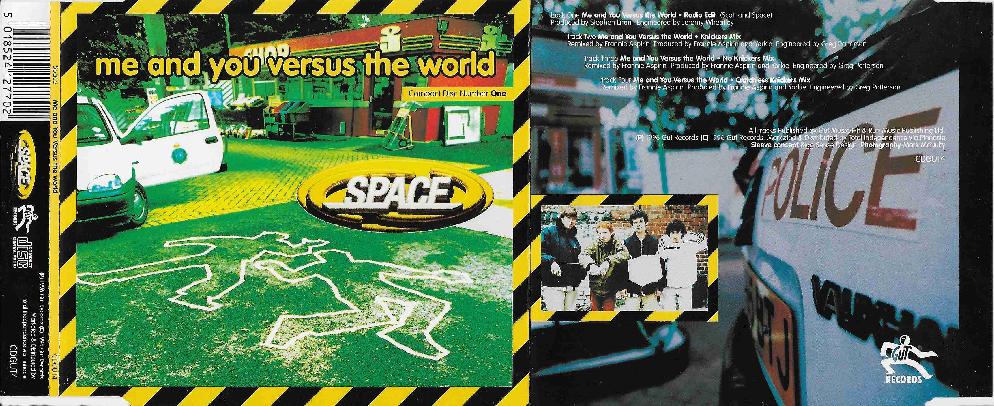 Picture of CD GUT 4 Me and you verses the World by artist Space  